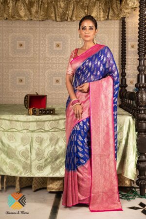 Khaddi Georgette Blue