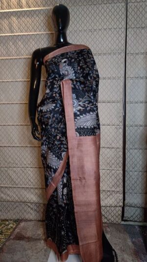 Printed pure silk saree